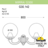 Миниатюра фото светильник уличный настенный fumagalli mirra/g300 g30.142.000.wye27 | 220svet.ru