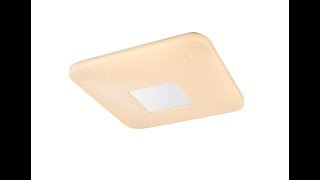 Миниатюра фото потолочный светодиодный светильник с пультом ду globo turcana 41337-24 | 220svet.ru