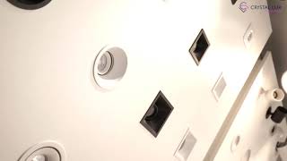 Миниатюра фото встраиваемый светильник crystal lux clt 006c1 bl | 220svet.ru