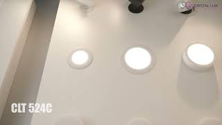 Миниатюра фото встраиваемый светодиодный светильник crystal lux clt 524c105 wh | 220svet.ru